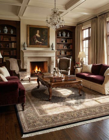 6' 9 x 8' 7 Tabriz Mahi Rug