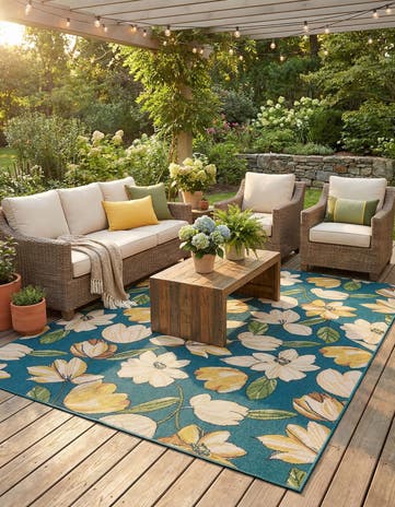 9' x 12' Easy-Clean Baja Indoor / Outdoor Rug