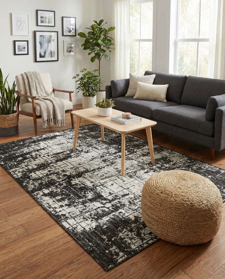 4' x 6' Easy-Clean Modern Indoor / Outdoor Rug