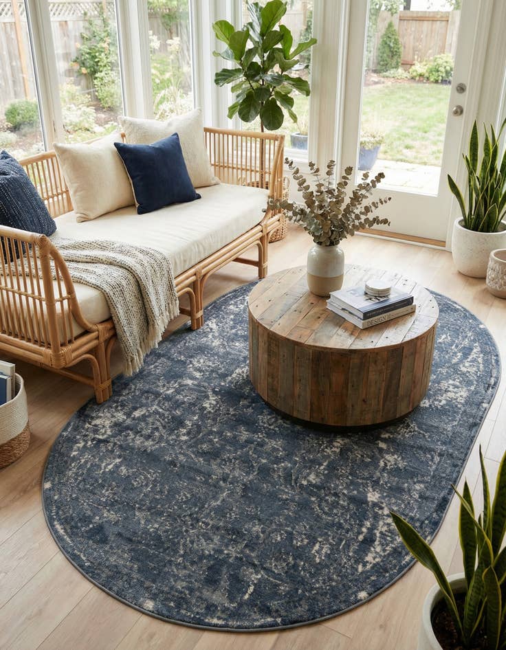 Detail image of 6' 1 x 9' Oregon Oval Rug