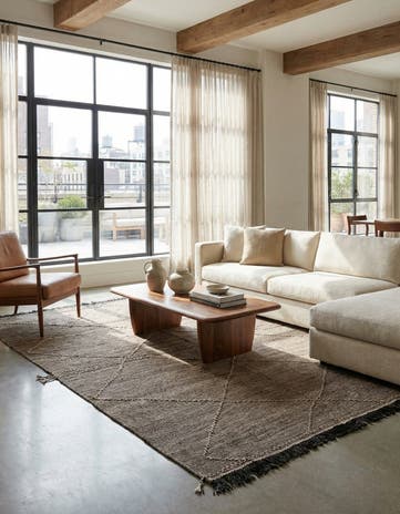 6' x 7' 8 Hand Woven Kilim Modern Wool Rug