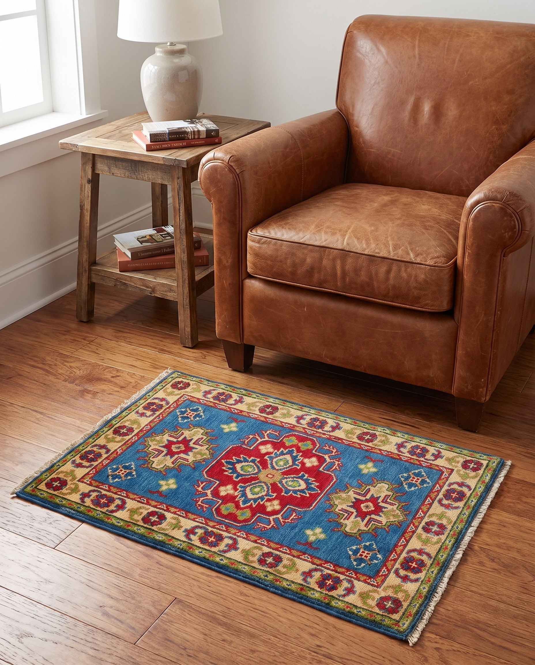 2' 1 x 3' Hand Knotted Kazak Rug