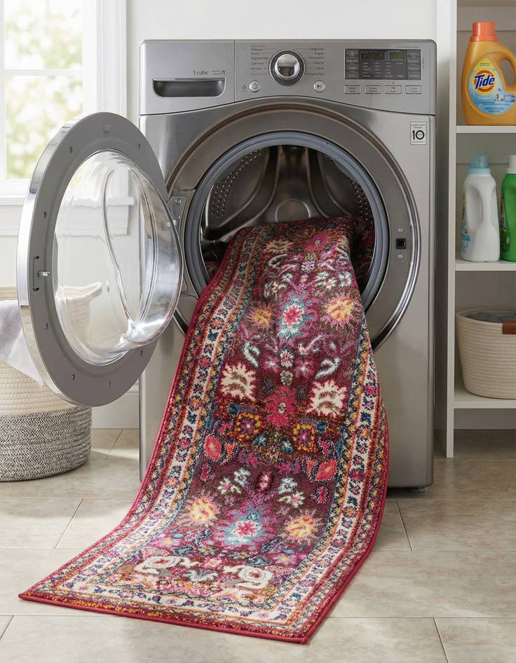 Detail image of  2' 7 x 10'  Washable Fleur Runner Rug