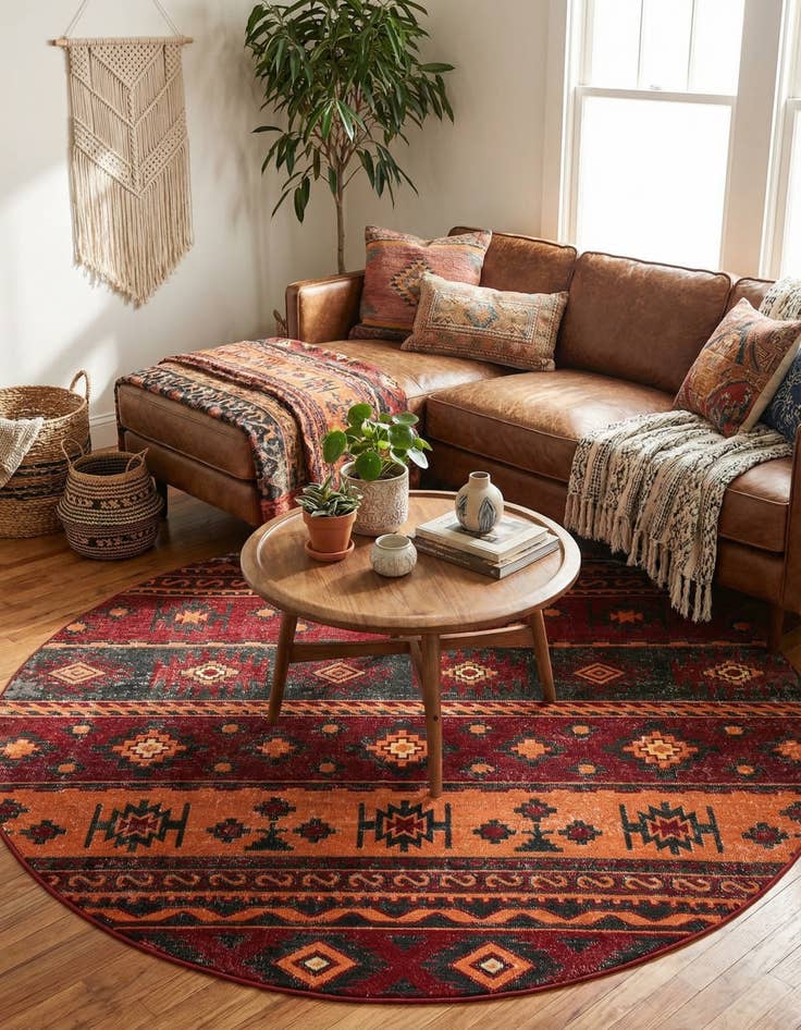 Detail image of  7' 10 x 7' 10 Lucerne Round Rug