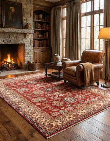 5' 6 x 7' 10 Hand Knotted Kazak Oriental Rug