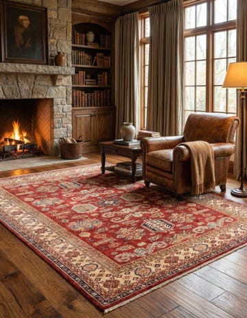5' 6 x 7' 10 Hand Knotted Kazak Oriental Rug