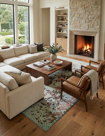 10' 5 x 14' 1 Hand Knotted Darya Wool Rug