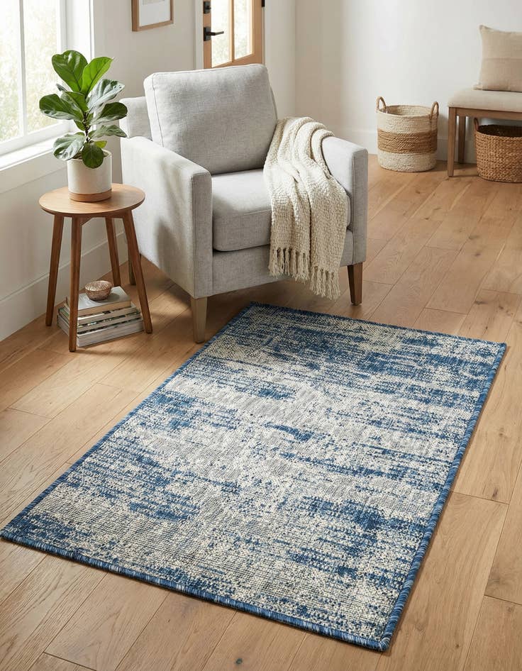 Detail image of  2' x 3'  Washable Modern Indoor / Outdoor Rug