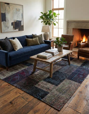 5' 5 x 6' 7 Hand Knotted Ultra Vintage Persian Wool Rug