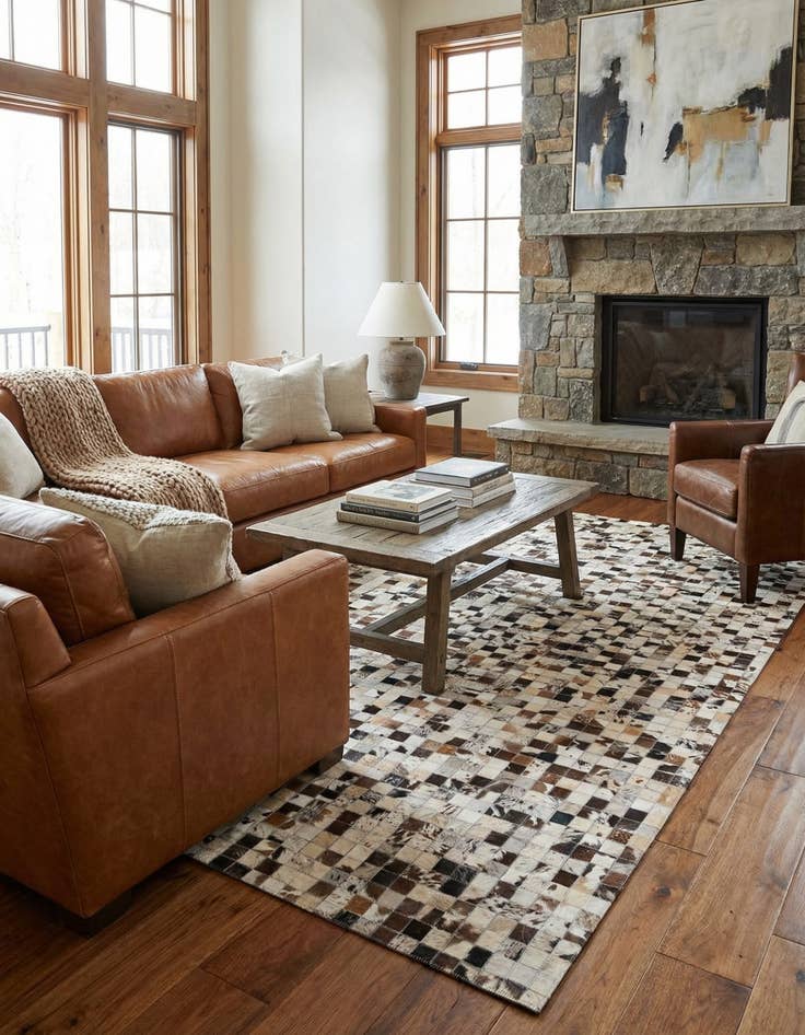 Detail image of  5' x 8' Cowhide Rug