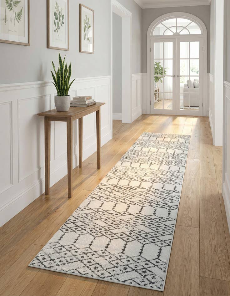 Detail image of 3' x 13' Paxon Trellis Runner Rug