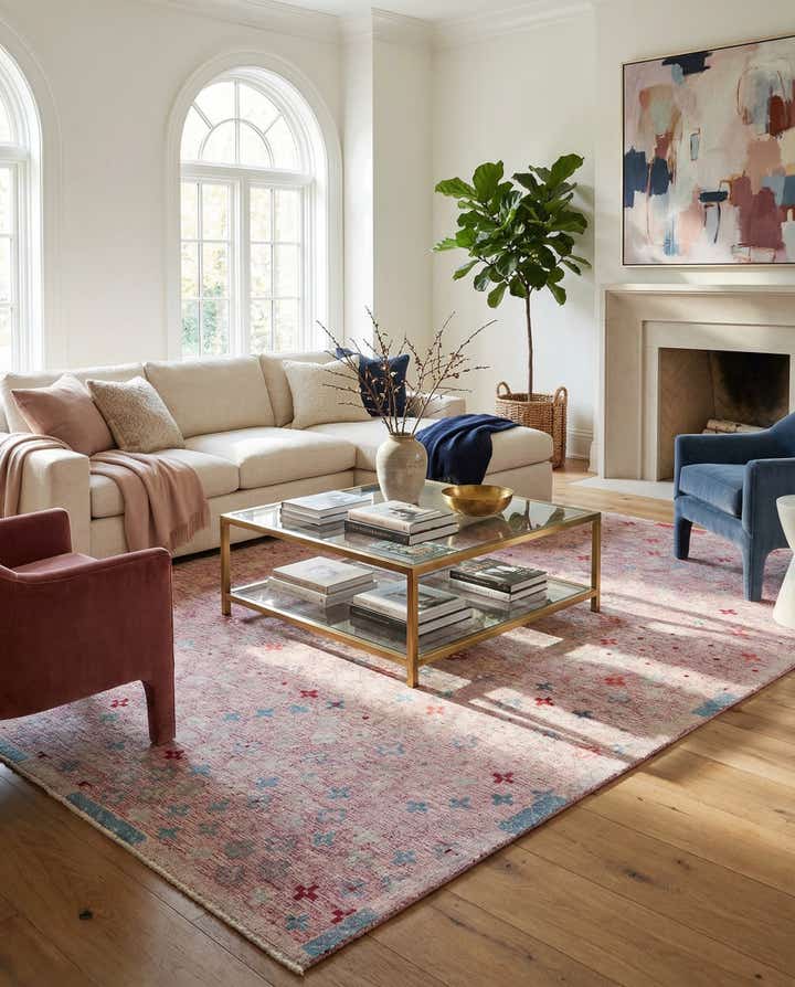 8' x 12' 1 Hand Knotted Darya Wool Rug