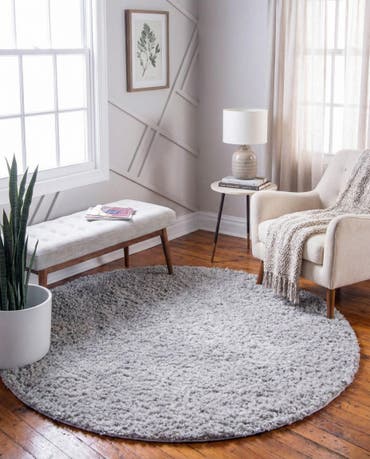  7' x 7' Zermatt Shag Round Rug