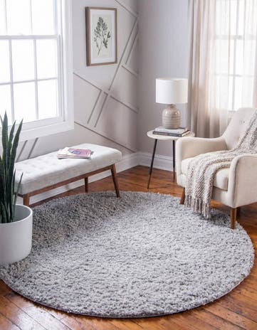 7' x 7' Zermatt Shag Round Rug