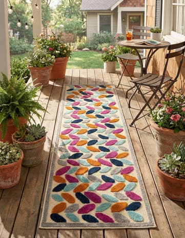 2' x 8' Easy-Clean Aruba Indoor / Outdoor Runner Rug