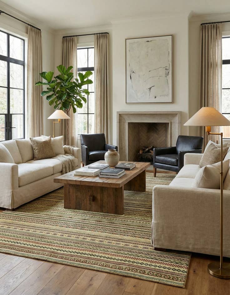 Detail image of  8' x 9' 8  Hand Knotted Darya Rug