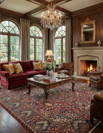 10' 3 x 14' Hand Knotted Meshkabad Persian Wool Rug