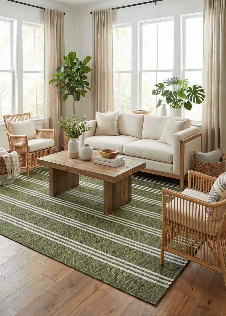 10' 8 x 10' 8 Easy-Clean Jill Zarin Anguilla Indoor / Outdoor Square Rug