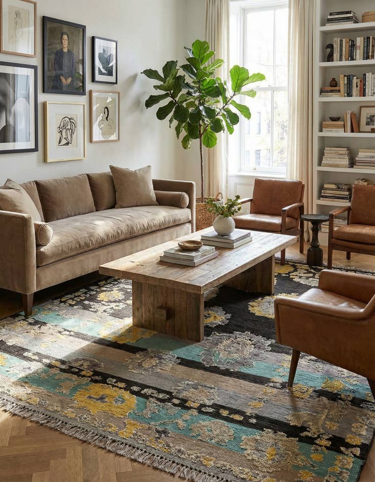 Detail image of  8' 2 x 10' 4  Hand Knotted Darya Wool Rug