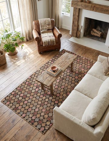 4' 10 x 8' 1 Hand Knotted Balouch Wool Rug