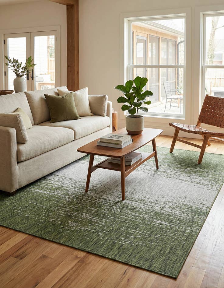 Detail image of 7' x 10' Easy-Clean Modern Indoor / Outdoor Rug