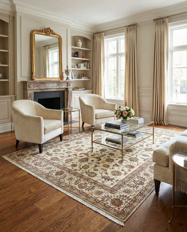 4' 11 x 6' 8 Tabriz Rug