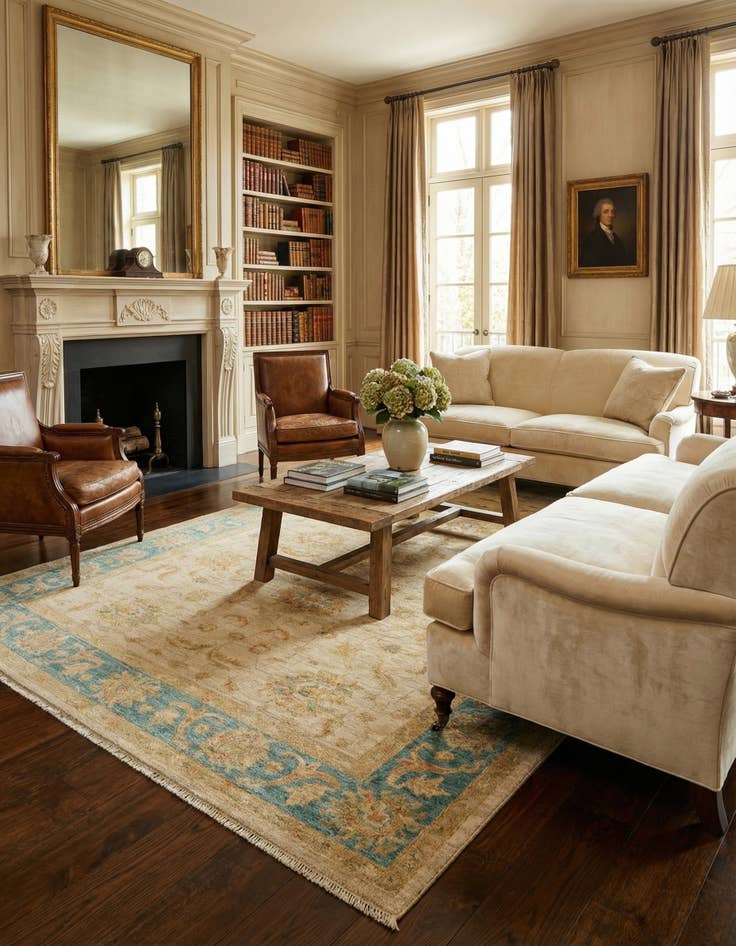 Detail image of 5' 9 x 7' 7 Kaizar Wool Rug