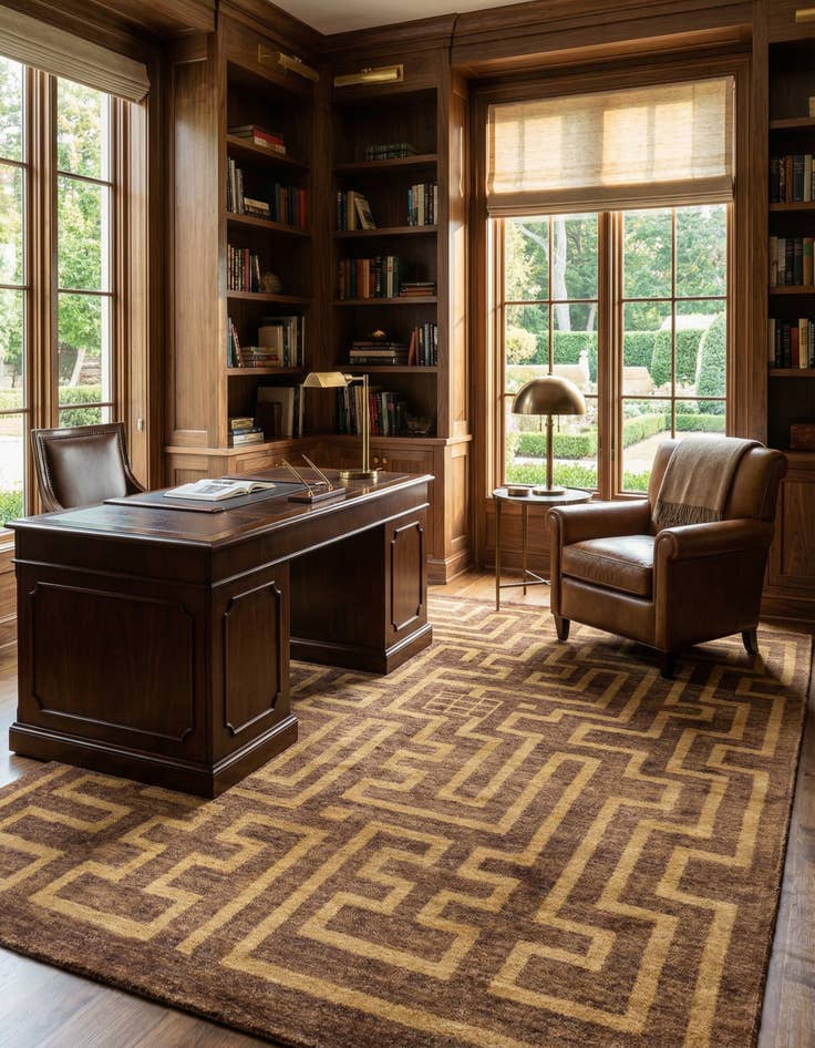 Detail image of  4' 7 x 6' 8 Juma Wool Rug