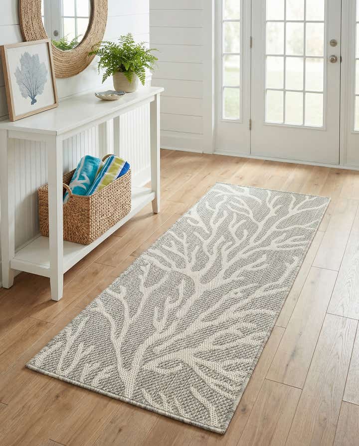 2' x 4' Easy-Clean Coastal Indoor / Outdoor Runner Rug