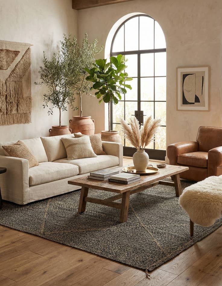 Detail image of 8' 9 x 12' 4 Hand Knotted Moroccan Wool Rug