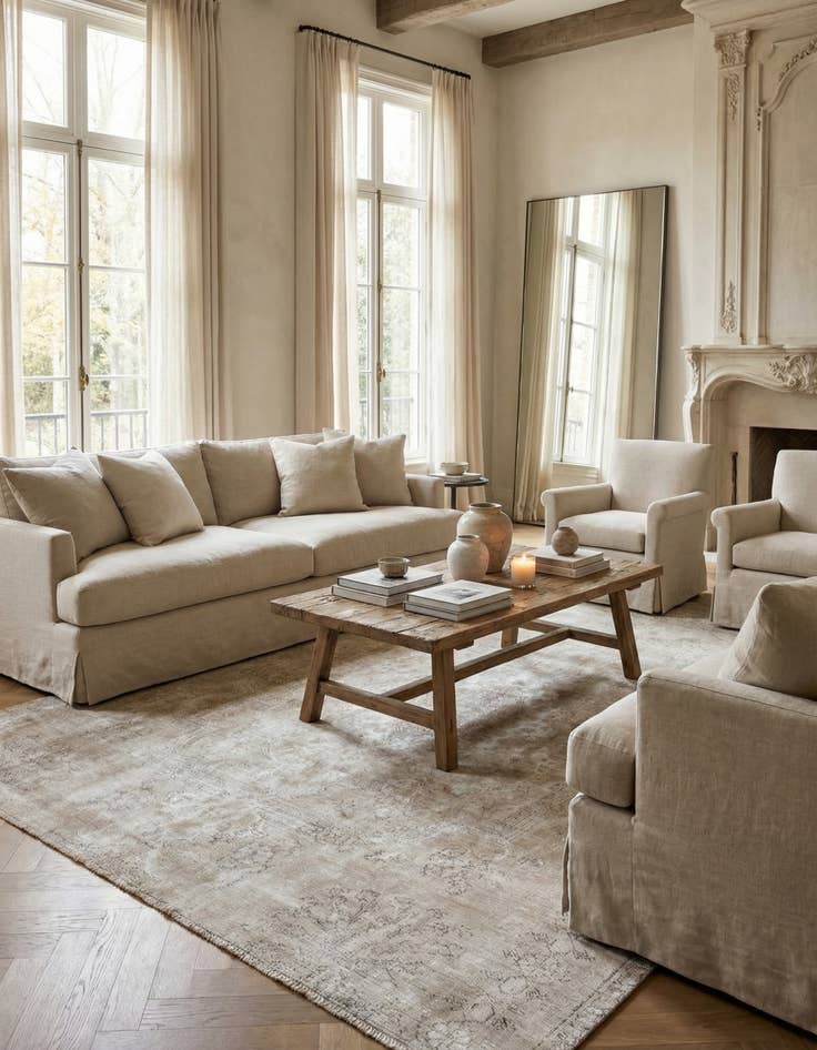 Detail image of  6' 9 x 9' 6  Hand Knotted Ultra Vintage Persian Wool Rug