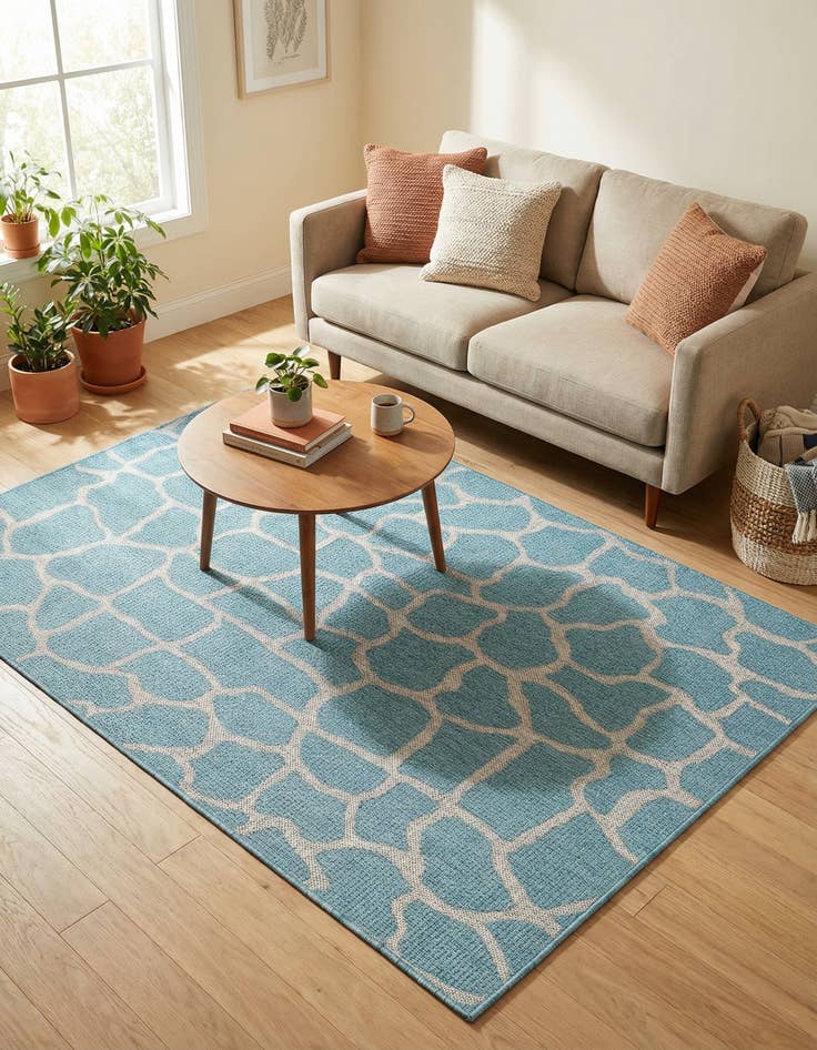 Detail image of 4' x 6' Easy-Clean Safari Indoor / Outdoor Rug