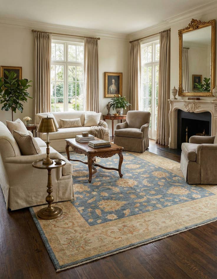 Detail image of 8' 2 x 11' 4 Kaizar Wool Rug