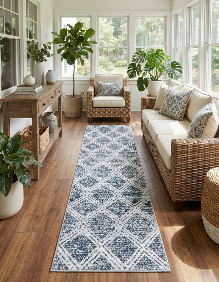 Detail image of 2' x 8' Kamala Washable Runner Rug