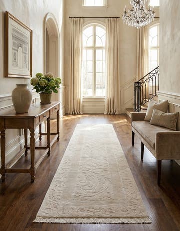 2' 7 x 10' Hand Knotted Darya Wool Runner Rug