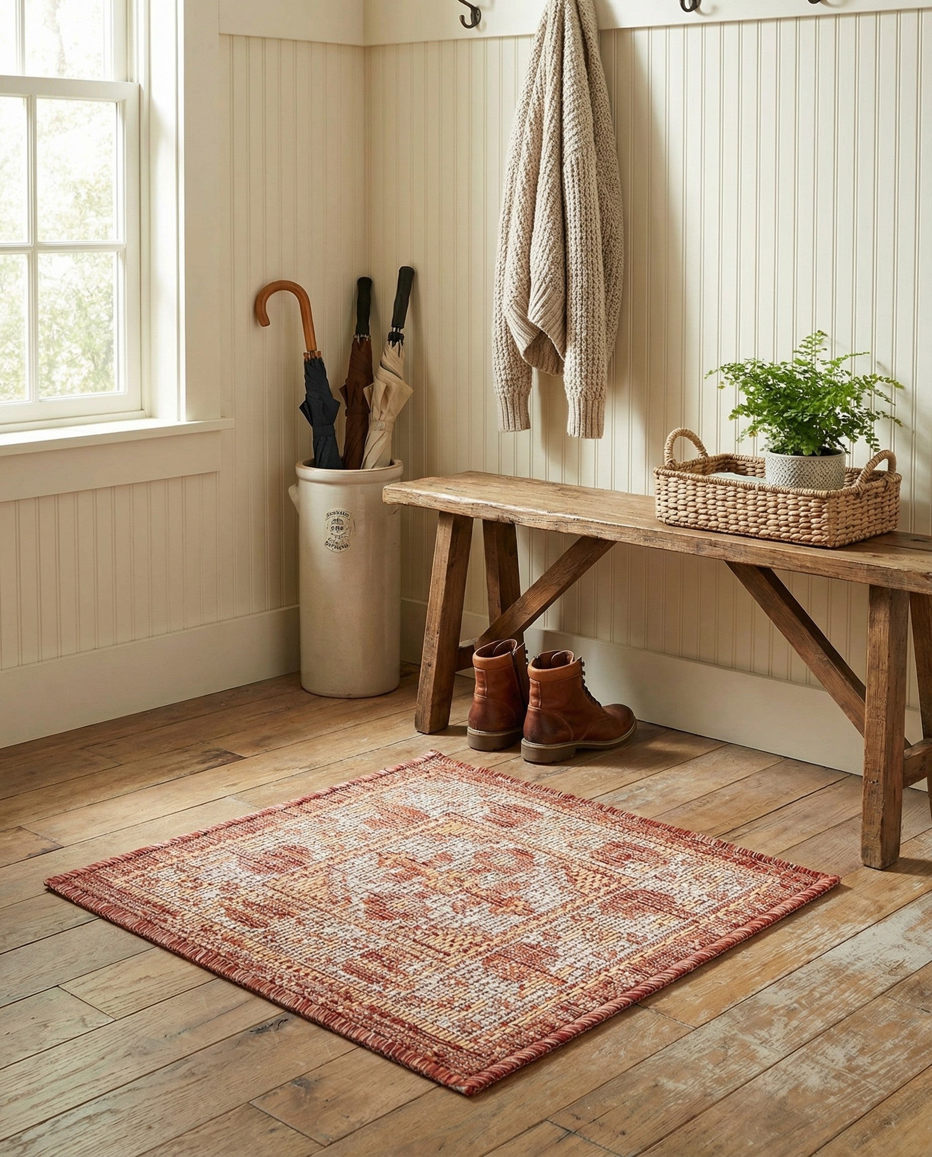 1' 4 x 1' 4 Easy-Clean Traditional Indoor / Outdoor Sample Rug