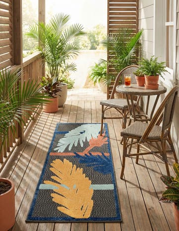 2' x 6' Easy-Clean Belize Indoor / Outdoor Runner Rug