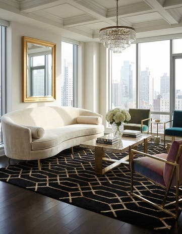 10' x 10' Marilyn Monroe™ Glam Trellis Square Rug