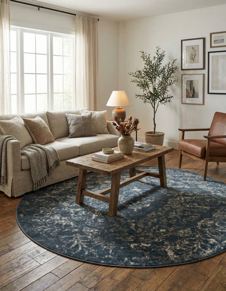 Detail image of 7' x 7' Oregon Round Rug