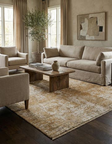 5' 10 x 9' 1 Hand Knotted Ultra Vintage Persian Wool Rug