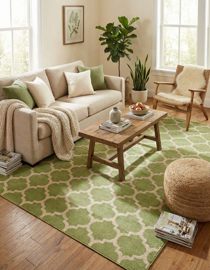 Detail image of  9' x 12' Lattice Rug