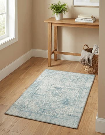 Ivory Washable Timeless Rug