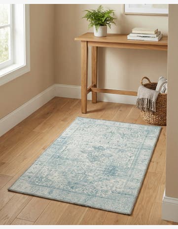 Ivory Washable Timeless Rug