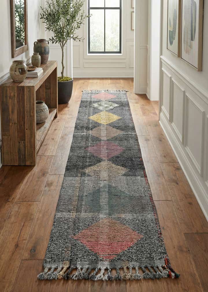 2' 6 x 12' 5 Hand Knotted Moroccan Wool Runner Rug