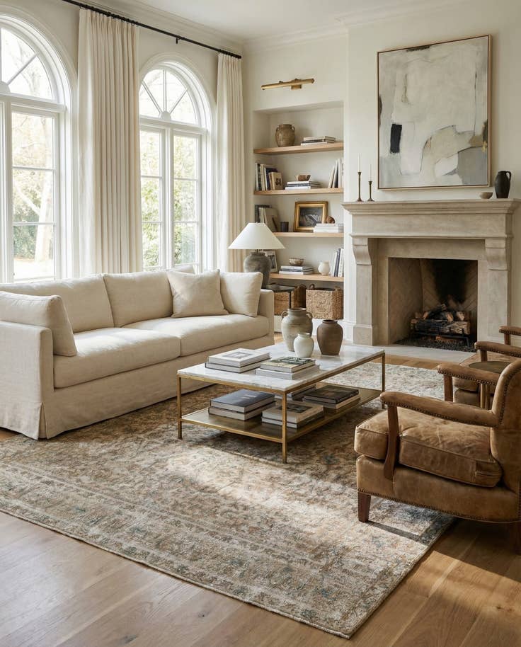 Detail image of 9' 5 x 11' 10 Hand Knotted Ultra Vintage Persian Wool Rug