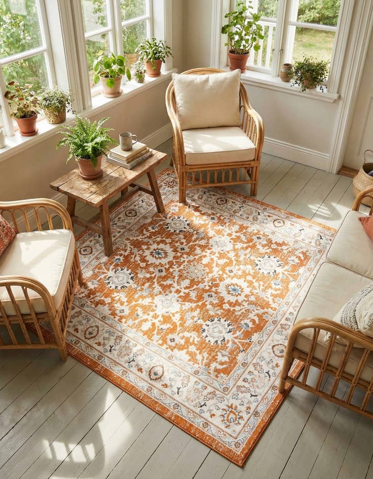 Detail image of 7' 10 x 7' 10 Charlotte Square Rug