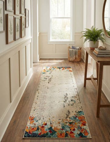 2' 7 x 10' Washable Theia Runner Rug