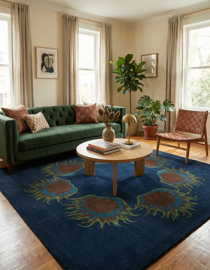 Detail image of 7' 6 x 7' 6 Luna Square Rug