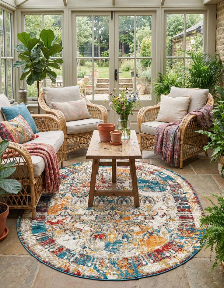 Detail image of 7' 10 x 10' Venice Oval Rug