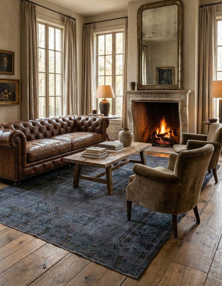 Detail image of 6' 6 x 9' 8  Hand Knotted Ultra Vintage Persian Wool Rug